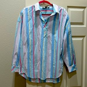 Tommy Hilfiger women’s medium blouse multi colored NWOT
